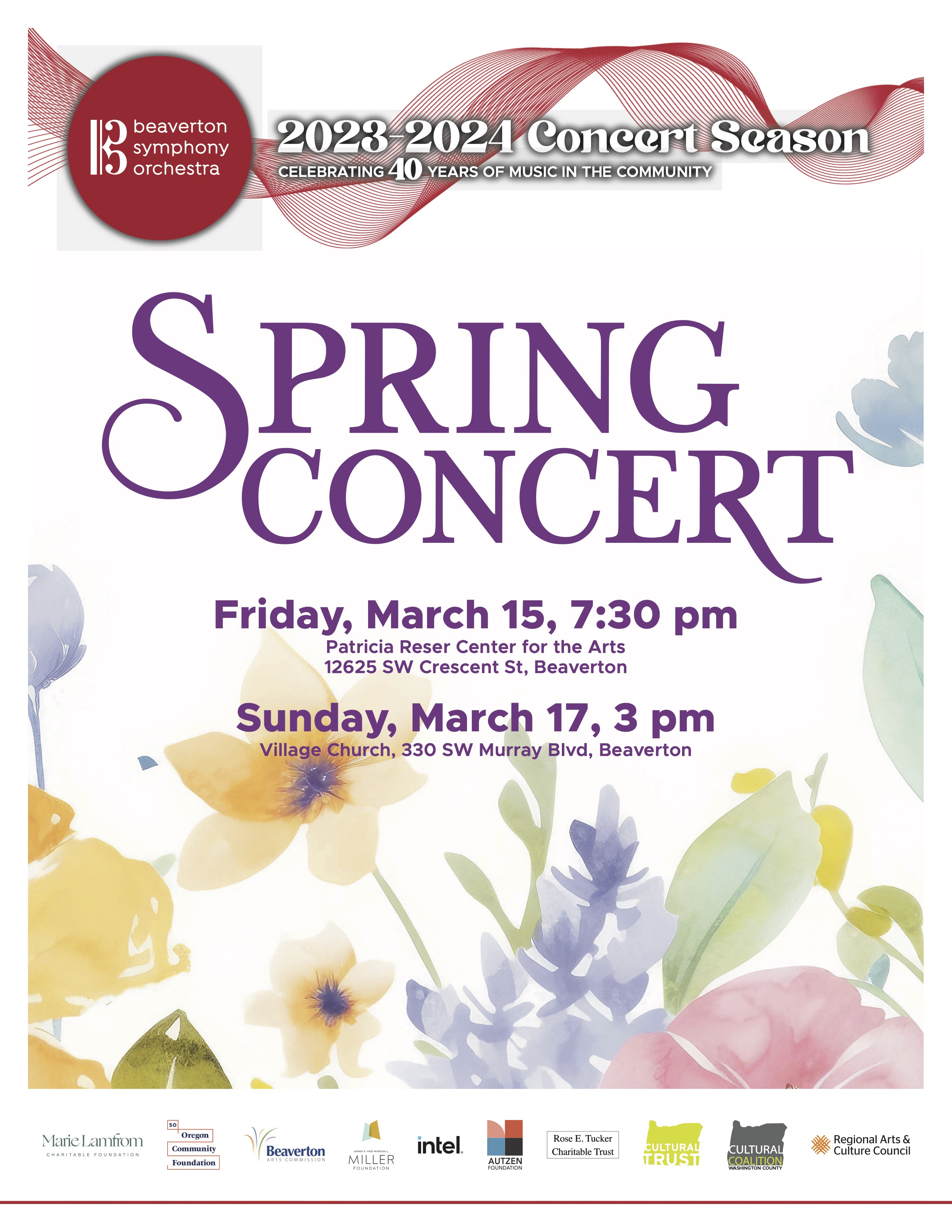 Spring concert poster